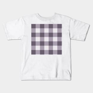 Gingham   by Suzy Hager        Cade Collection 15      Shades of Violet      Huge Kids T-Shirt